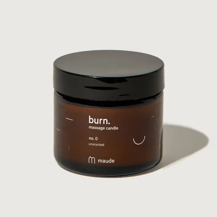 Burn no 0 Unscented Massage Candle by Maude Maude Couples