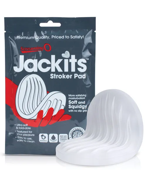 Screaming O Jackits Stroker Pad Clear Bushman Products Male Sex Toys
