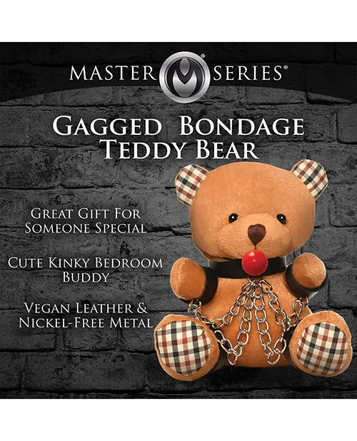 Xr LLC Male Sex Toys Master Series Gagged Teddy Bear Plush Xr LLC Male Sex Toys Master Series Gagged Teddy Bear Plush