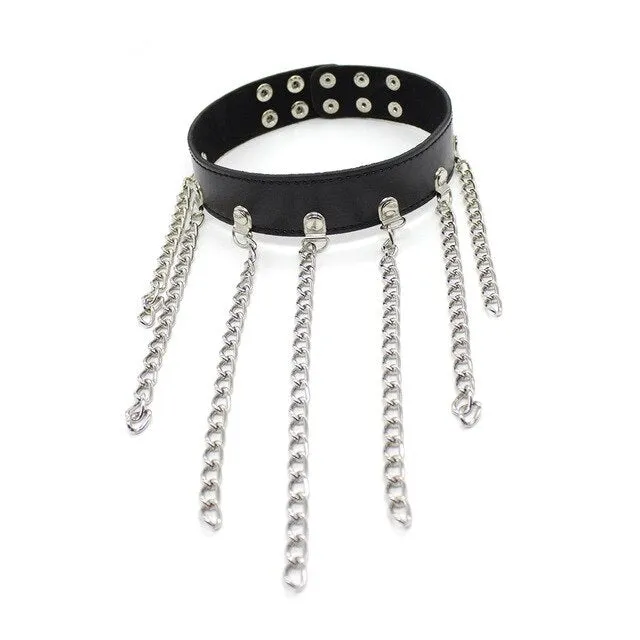 Own Pleasures Male Sex Toys 19 Types Adjustable Faux Leather Neck BDSM Collar