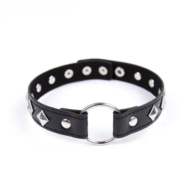 Own Pleasures Male Sex Toys 19 Types Adjustable Faux Leather Neck BDSM Collar