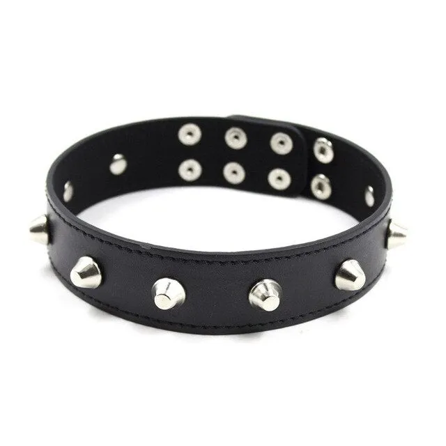 Own Pleasures Male Sex Toys 19 Types Adjustable Faux Leather Neck BDSM Collar