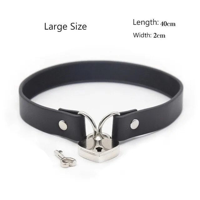 Own Pleasures Male Sex Toys 19 Types Adjustable Faux Leather Neck BDSM Collar