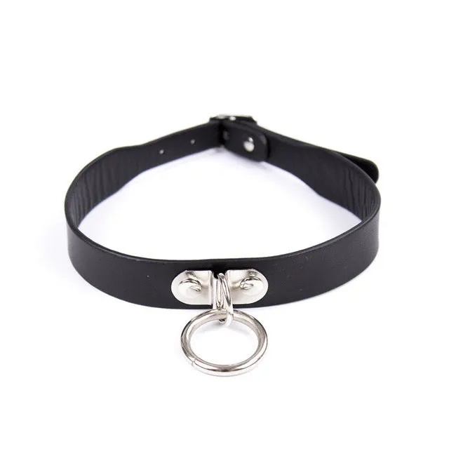 Own Pleasures Male Sex Toys 19 Types Adjustable Faux Leather Neck BDSM Collar