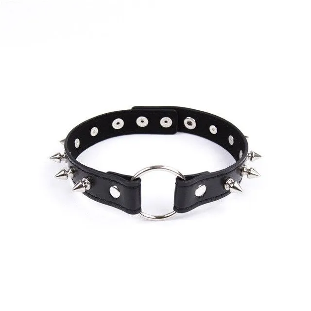 Own Pleasures Male Sex Toys 19 Types Adjustable Faux Leather Neck BDSM Collar
