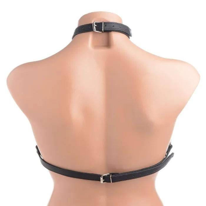 Leather Harness Bra Strict Leather Female Sex Toys Leather Harness Bra Strict Leather Female Sex Toys
