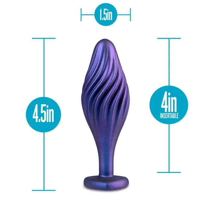 Anal Adventures Matrix Swirling Bling Plug Sapphire Blush Anal