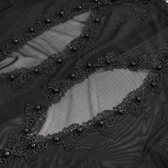 EVEs SECRETS Mesh Sleeves Dress Sexy Mini and Chest Hollow Womens Dress Female Sex Toys