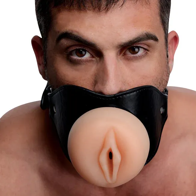 Master Series Pussy Mouth Gag XR Brands Male Sex Toys