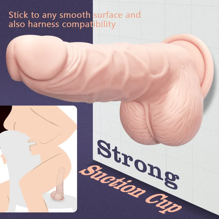 Sxo Toy Shop Dildos 8 Inch Quick Orgasm Rotating Dildo