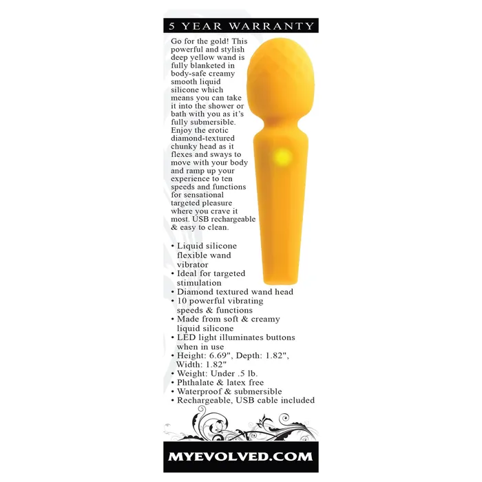 Vibrators Evolved Novelties Sunshine Yellow Vibrators Evolved Novelties Sunshine Yellow