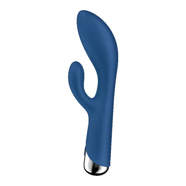 Calvista Satisfyer Spinning Rabbit 1 Rechargeable Rotating Rabbit Vibrator Blue Vibrators