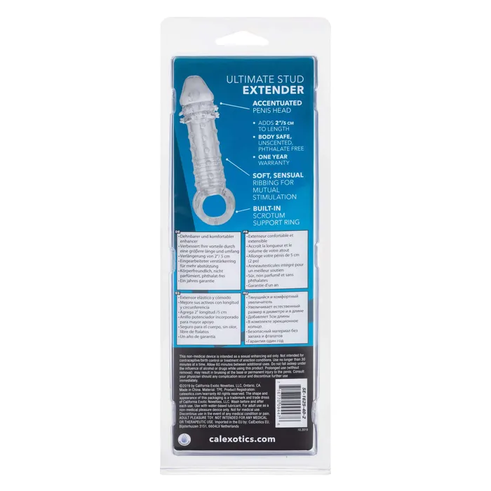 Dildos CalExotics Ultimate Stud Extender Clear Dildos CalExotics Ultimate Stud Extender Clear