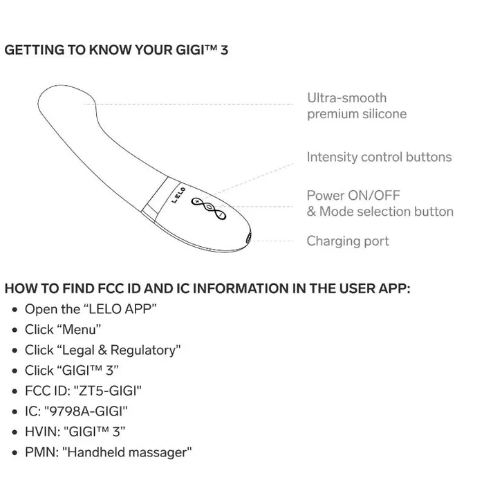 Lelo Gigi 3 AppControlled GSpot Vibrator Plum Lelo Vibrators