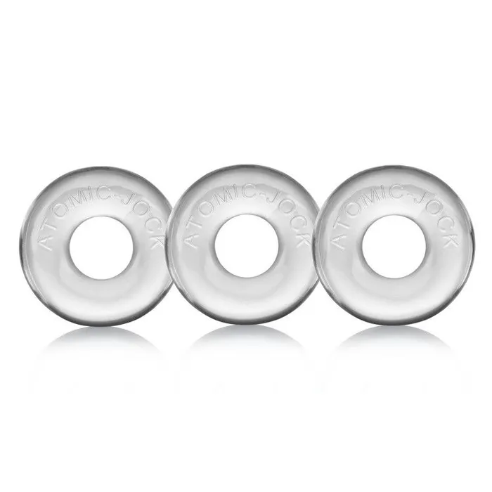 Oxballs Ringer 3 Pack Cock Ring Clear Oxballs Male Sex Toys