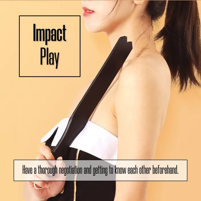 Restraints FRISKY BUSINESS SG Dual Paddle Leather Slapper