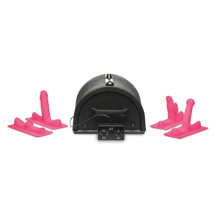 XR Brands Female Sex Toys LoveBotz 50X Saddle Pro Sex Machine With 4 Attachments