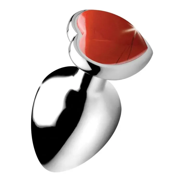 Anal Booty Sparks Booty Sparks Authentic Red Jasper Gemstone Heart Anal Plug