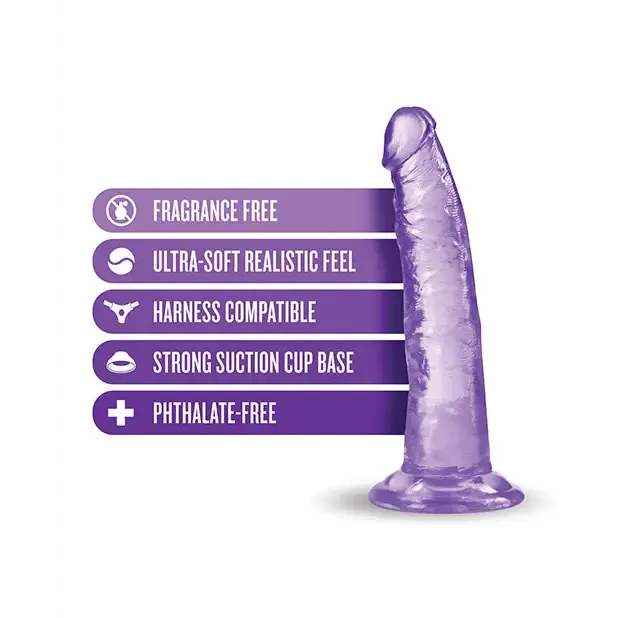 Blush Blush B Yours Plus Lust n Thrust 7 in Dildo with Suction Cup Purple Dildos Blush Blush B Yours Plus Lust n Thrust 7 in Dildo with Suction Cup Purple Dildos