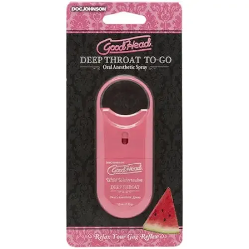 Doc Johnson Anal GoodHead Deep Throat Spray ToGo Wild Watermelon 33 oz