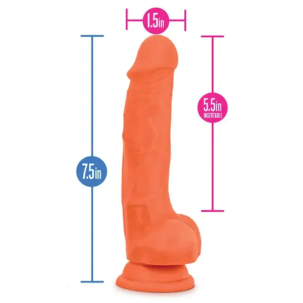 Female Sex Toys Blush Blush Neo Elite 75 in Silicone Dual Density Dildo with Balls Suction Cup Neon Orange Female Sex Toys Blush Blush Neo Elite 75 in Silicone Dual Density Dildo with Balls Suction Cup Neon Orange