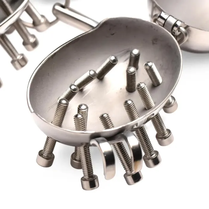 Female Sex Toys Master Series Scrotum Egg Shells With Spikes