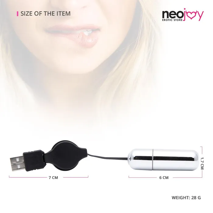 Female Sex Toys Neojoy Neojoy Controlled Bullet USB Plug Bullet Vibrator Clitoral Anal Vaginal Toy