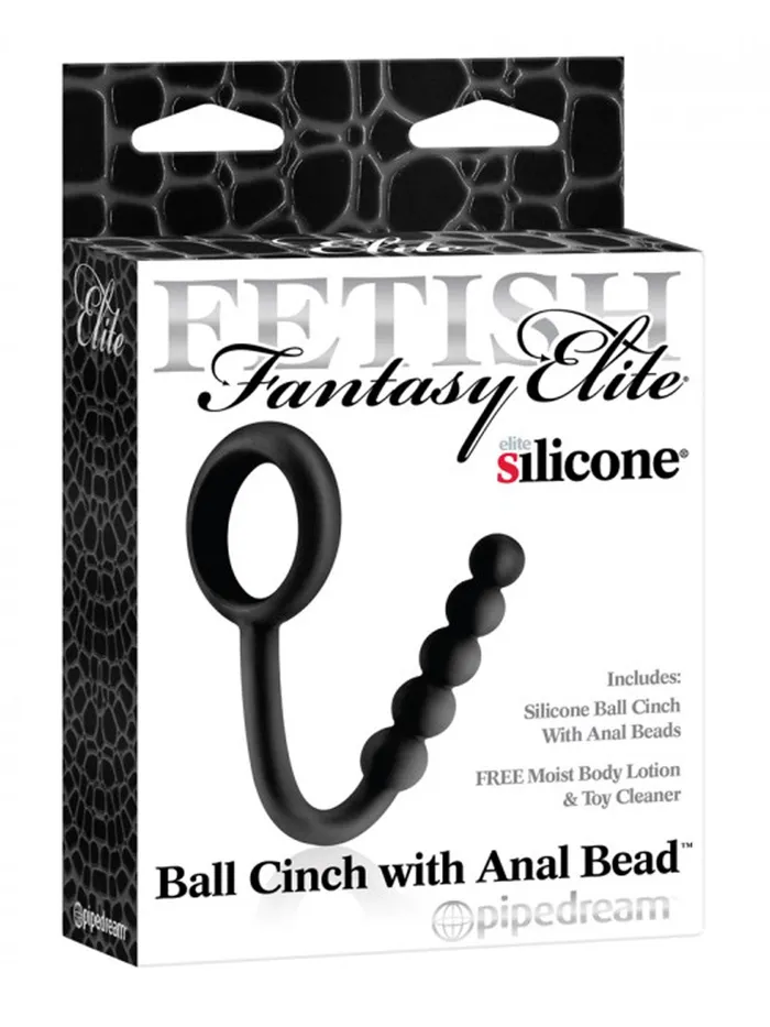 HonourSkintwocom Male Sex Toys Elite Ball Cinch with Anal Bead