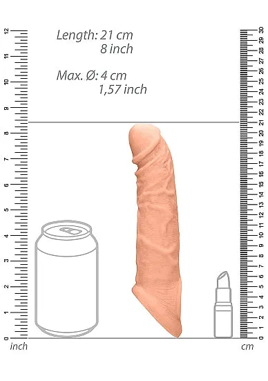 HonourSkintwocom Male Sex Toys Penis Extender with Rings 21 cm Flesh HonourSkintwocom Male Sex Toys Penis Extender with Rings 21 cm Flesh