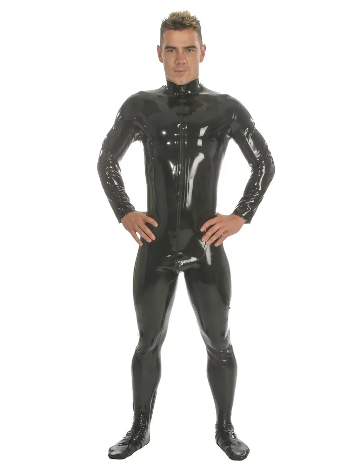 HonourSkintwocom Size M Clearance Front Zip Latex Catsuit With Feet Size Medium Male Sex Toys HonourSkintwocom Size M Clearance Front Zip Latex Catsuit With Feet Size Medium Male Sex Toys