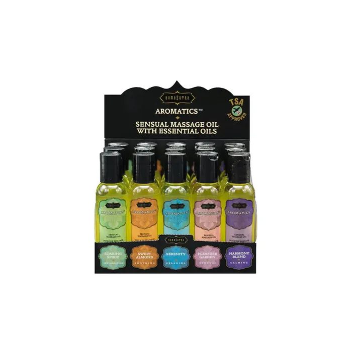 Kama Sutra Enhancers Aromatic Massage Oils Pre Pack 15pc Display