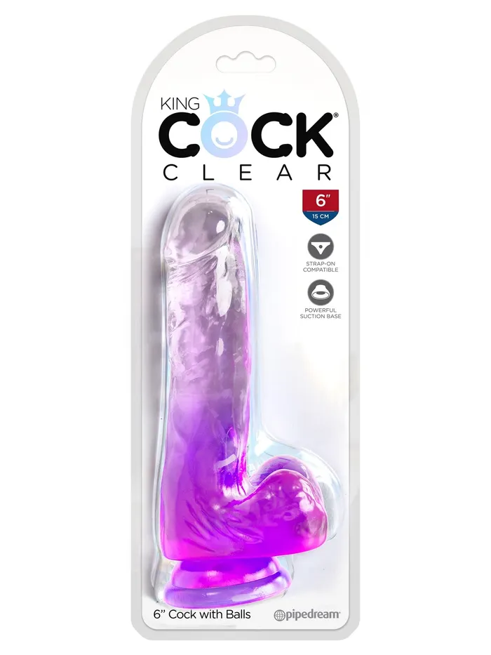 King Cock Clear Purple 6 Inch With Balls HonourSkintwocom Dildos King Cock Clear Purple 6 Inch With Balls HonourSkintwocom Dildos
