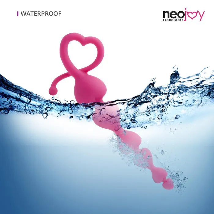 Neojoy Neojoy Love Anal Beads Silicone Large Pink 7 Inch 18cm Anal