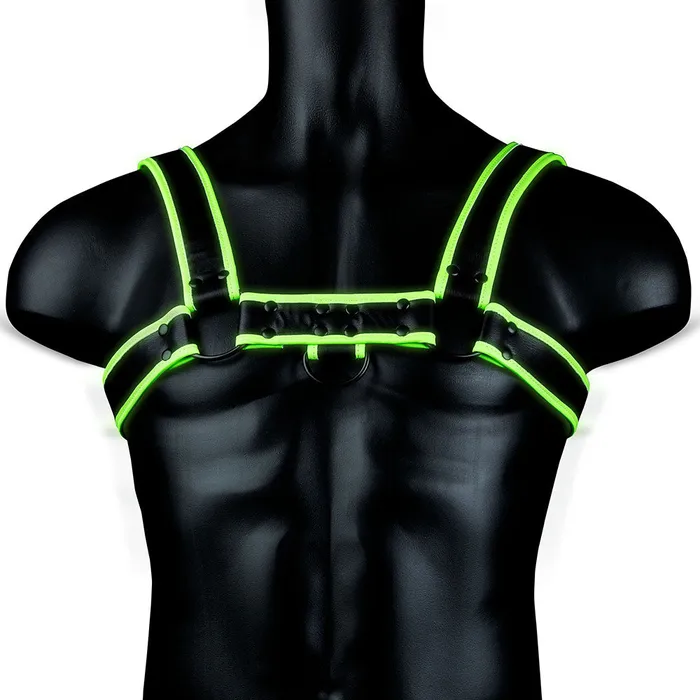 Ouch Glow In the Dark Bulldog Harness in SM Shots Toys Female Sex Toys
