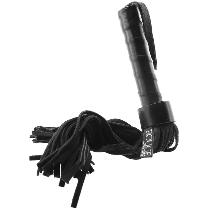 Rouge Short Suede Flogger in Black Anal