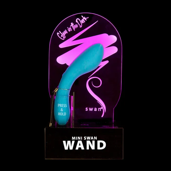 Swan Female Sex Toys Swan The Mini Swan Wand GID Display