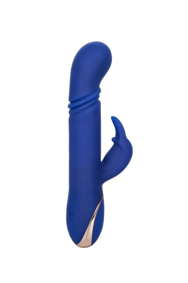 Cal Exotics Jack Rabbit Signature Heated Thrusting G Rabbit Blue Cal Exotics Vibrators