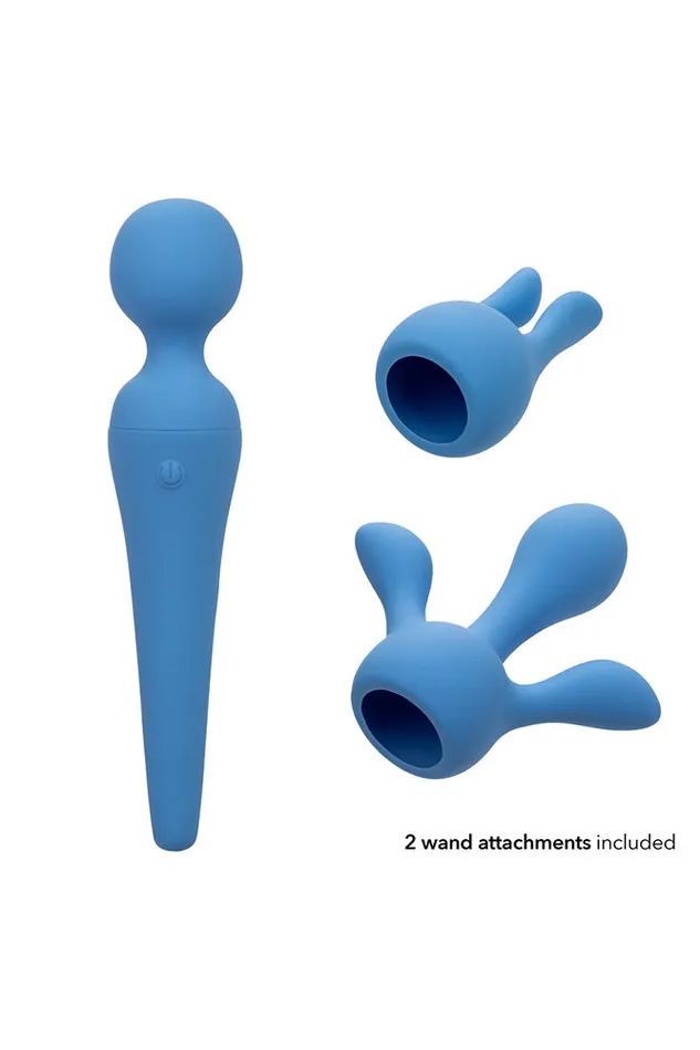 Cal Exotics Vibrators Cal Exotics Couture Collection Body Wand Kit Blue