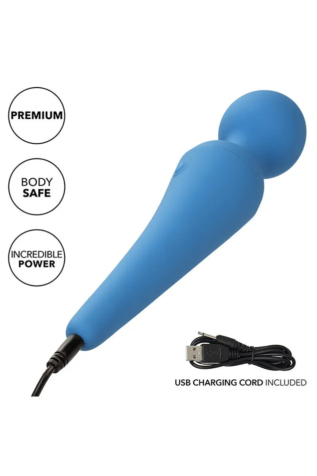 Cal Exotics Vibrators Cal Exotics Couture Collection Body Wand Kit Blue
