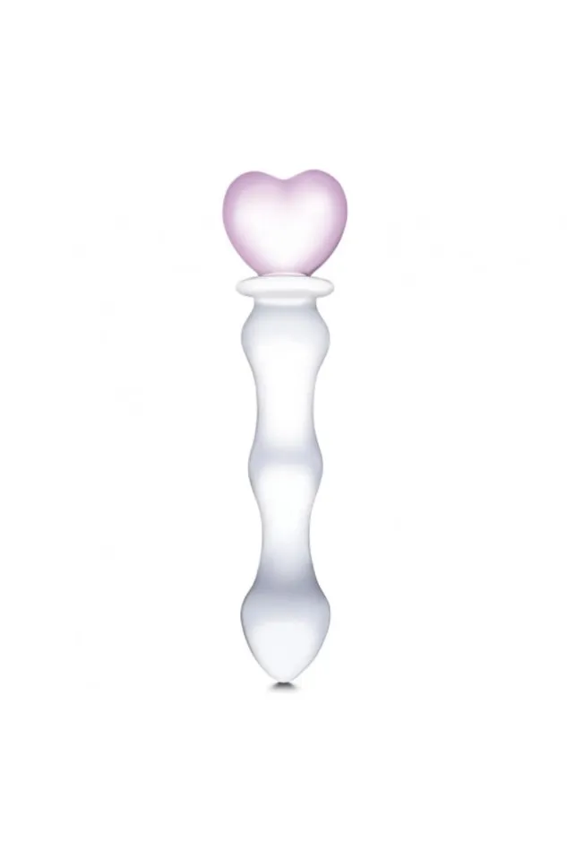 Dildos Gls Sweetheart 8 Glass Dildo ClearPink Electric Eel
