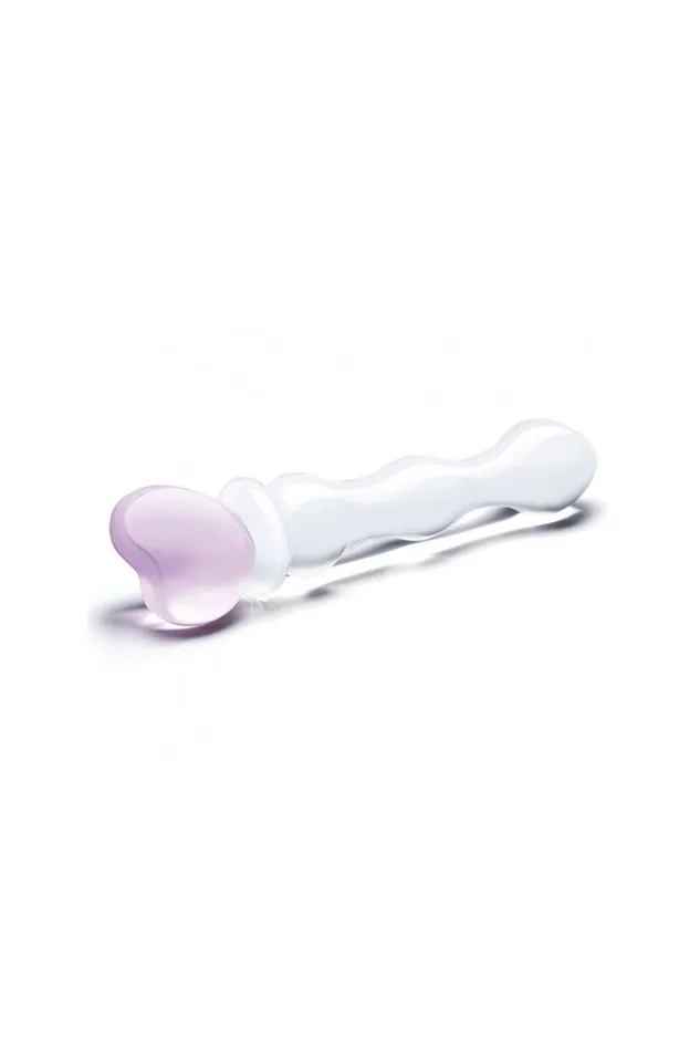 Dildos Gls Sweetheart 8 Glass Dildo ClearPink Electric Eel