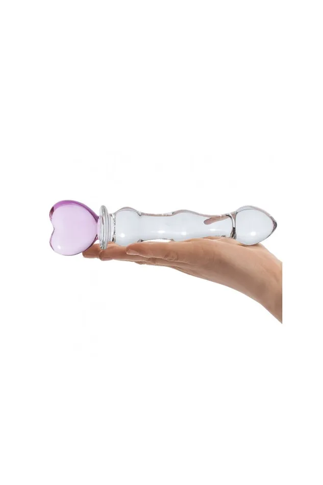 Dildos Gls Sweetheart 8 Glass Dildo ClearPink Electric Eel