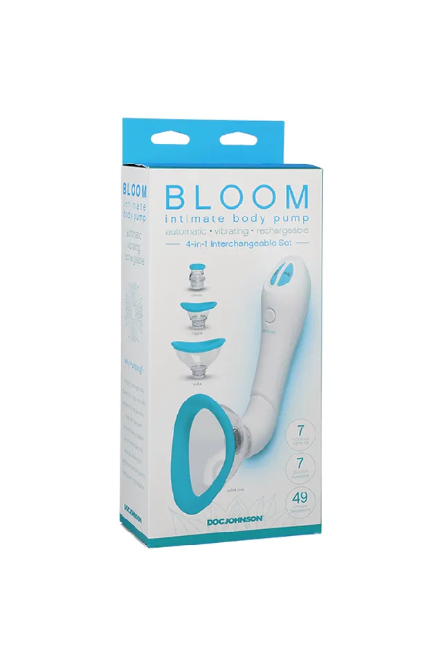 Doc Johnson Doc Johnson Bloom Intimate Body Stimulator Set WhiteBlue Anal