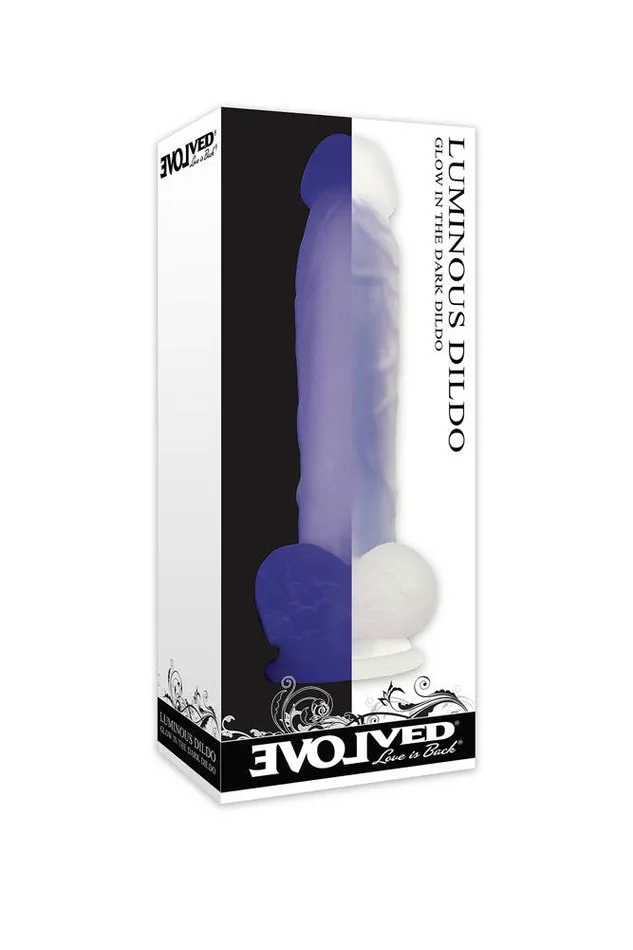 Evolved Luminous GlowInTheDark Dildo Purple Evolved Dildos