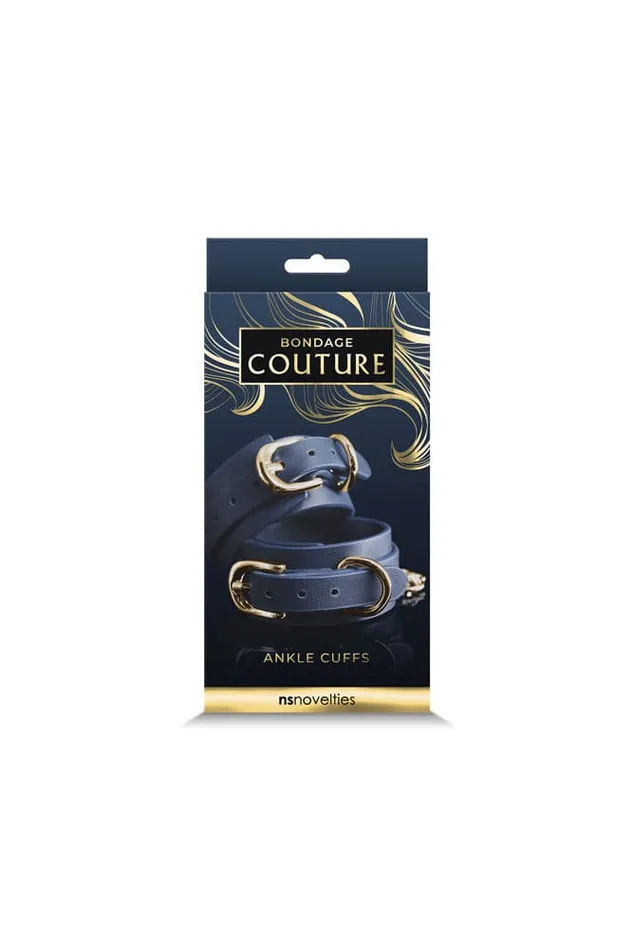 NS Novelties Bondage Couture Ankle Cuffs Blue NS Novelties Vibrators
