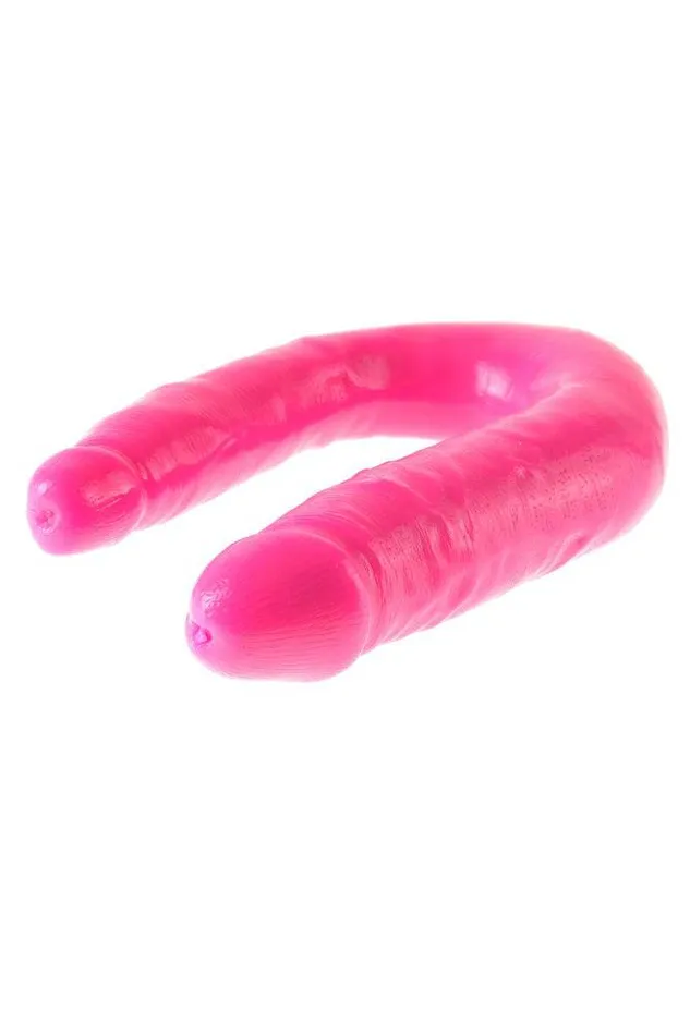 Pipedream Dillio Double Trouble Curved Double Ended Dildo Pink Pipedream Dildos