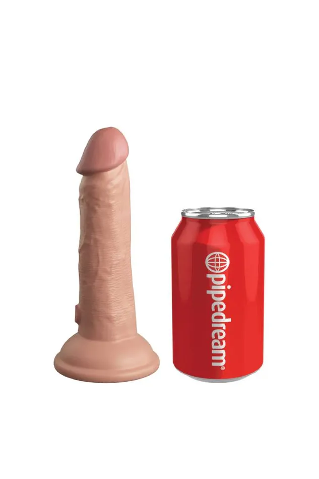 Pipedream King Cock Elite Dual Density 6 Silicone Dildo Beige Pipedream Dildos