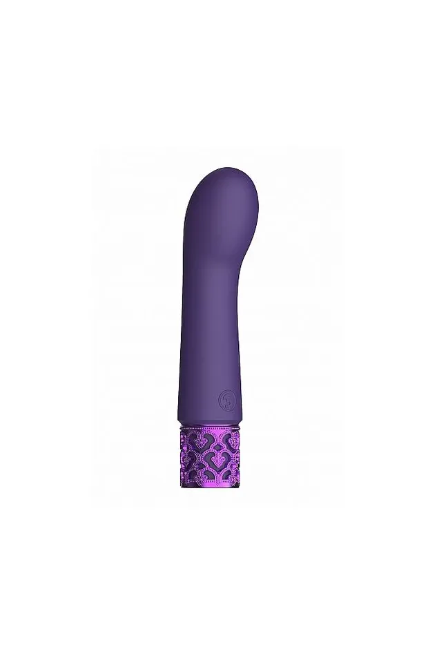 Shots Royal Gems Bijou Rechargeable Silicone Bullet Vibrator Purple Shots Toys Vibrators