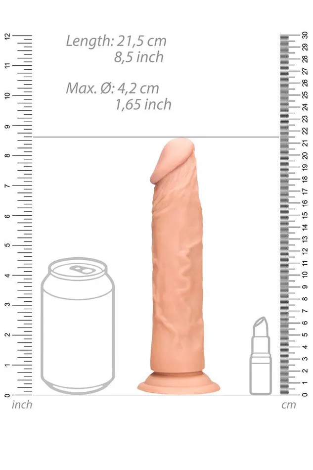 Shots Toys Dildos Shots Toys RealRock Skin Realistic Dildo 8 Inches
