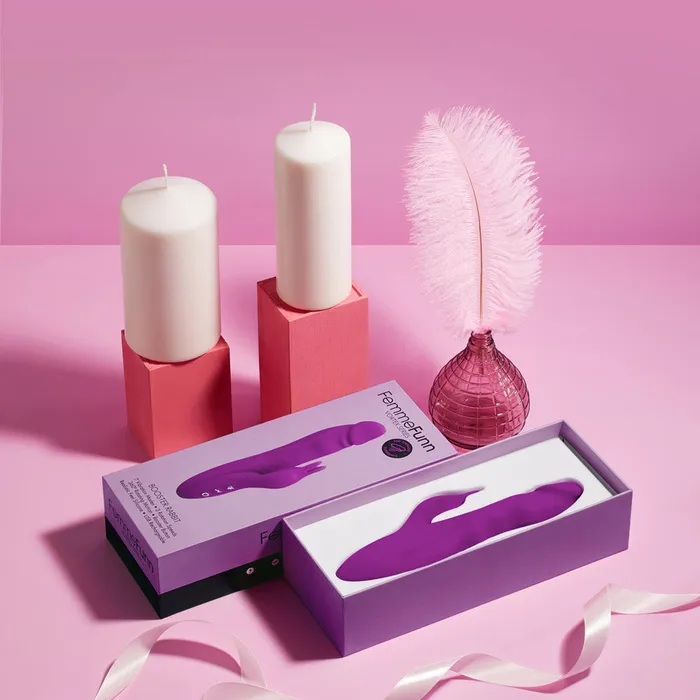 Vibrators FemmeFunn FemmeFunn Booster Rabbit Rechargeable Vibrator Purple